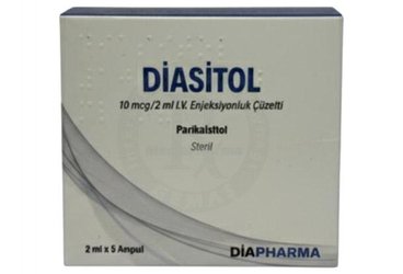 DIASITOL 10 MCG/2 ML I.V. ENJEKSIYONLUK COZELTI