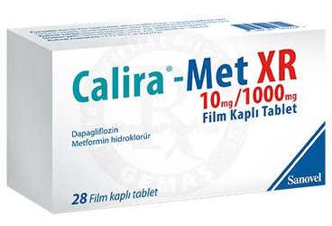 CALIRA-MET XR 10 MG/1000 MG FILM KAPLI TABLET (28 TABLET)