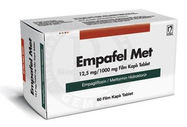 EMPAFEL MET 12,5MG/1000 MG FILM KAPLI TABLET (60 ADET)