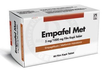EMPAFEL MET 5MG/1000 MG FILM KAPLI TABLET (60 ADET)