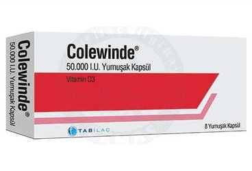 COLEWINDE 50.000 I.U. YUMUSAK KAPSUL (8 ADET)