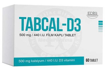 TABCAL-D3 500 MG / 440 I.U. FİLM KAPLI TABLET(60 TABLET)