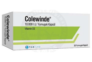 COLEWINDE 10.000 I.U. YUMUSAK KAPSUL (30 KAPSUL) 
