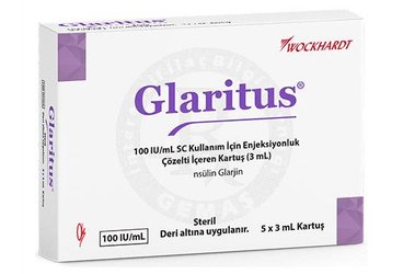 GLARITUS 100 IU/ML SC ENJEKSIYONLUK COZELTI ICEREN KARTUS (3 ML)