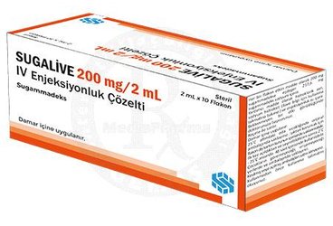 SUGALIVE 200 MG/2 ML I.V. ENJEKSIYONLUK COZELTI