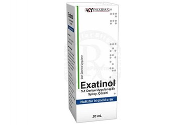 EXATINOL %1 %1 DERIYE UYGULANACAK SPREY, COZELTI