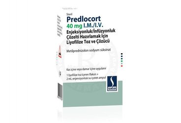 PREDLOCORT 40 MG I.M./I.V.
ENJEKSIYONLUK/INFUZYONLUK COZELTI HAZIRLAMAK ICIN LIYOFILIZE TOZ VE
COZUCU (1 FLAKON + 1 COZUCU AMPUL)