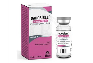 GADOSIBLE 15 MMOL/15 ML I.V. ENJEKSIYONLUK COZELTI (1 ADET )