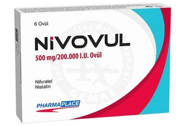 NIVOVUL 500 MG/200.000 I.U. OVUL (6 ADET)