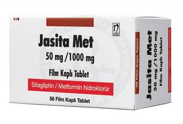 JASITA MET 50 MG/1000 MG FILM KAPLI TABLET (56 ADET)
