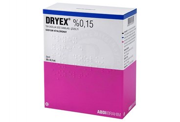 DRYEX %0,15 TEK DOZLUK GOZ DAMLASI, COZELTI (20 ADET)