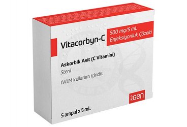 VITACORBYN-C 500 MG/5 ML ENJEKSIYONLUK COZELTI