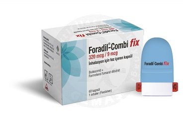 FORADIL COMBI FIX 320/9 MCG INHALASYON ICIN TOZ ICEREN KAPSUL (60 ADET)