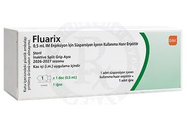 FLUARIX 0,5 ML IM ENJEKSIYON ICIN SUSPANSIYON ICEREN KULLANIMA HAZIR ENJEKTOR (1 ENJEKTOR IGNELI)