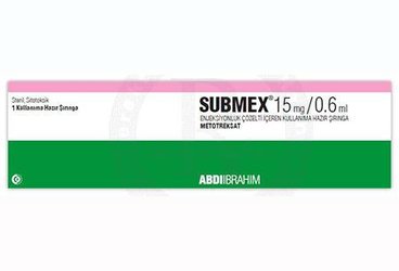 SUBMEX 15 MG/0.6 ML ENJEKSIYONLUK COZELTI ICEREN KULLANIMA HAZIR SIRINGA (1 SIRINGA)