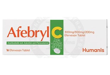 AFEBRYL 300 MG /300 MG/200 MG EFERVESAN TABLET (16 TABLET)